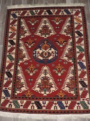 3x5ft. Handmade Azerbaijan Caucasian Wool Rug