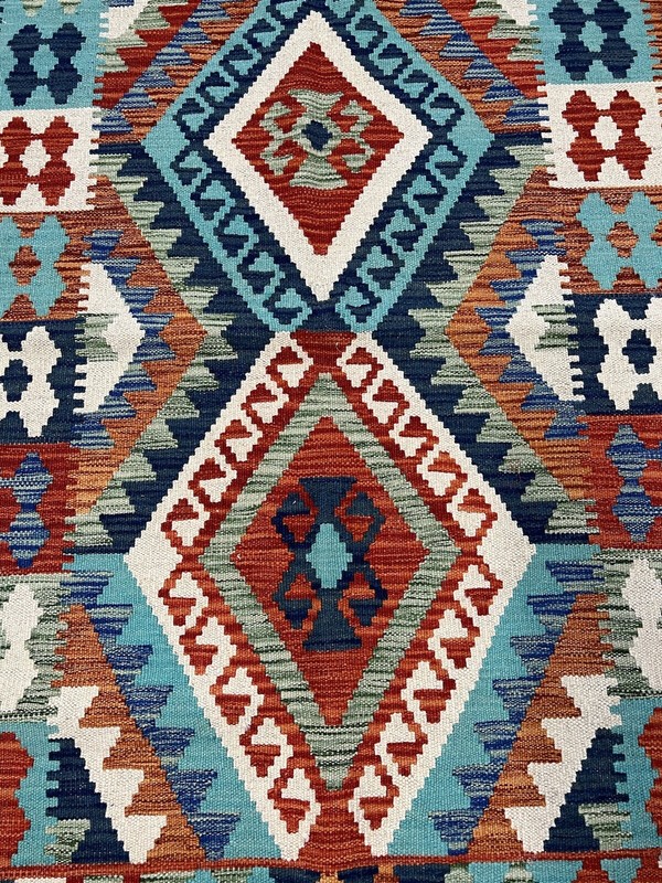 Vintage Kilim Traditional Hand Made Oriental Wool Kilim 5ftx3.2ft 154cmx100cm gallery