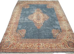 RRA 12×16 True Oriental Rug Medallion design Lt Blue Carpet 12234