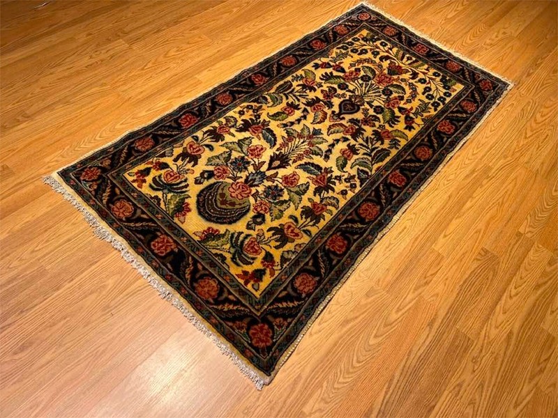 3 x 6 Handmade Fine Quality One Of A Kind Pictorial Rug . Natural Dye Soft Wool gallery