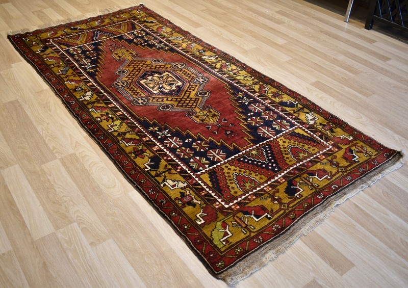 Antique Never Used Caucasian Kazak Handmade Dowry Rug 4Ft 4' x 9Ft Free Shipping gallery