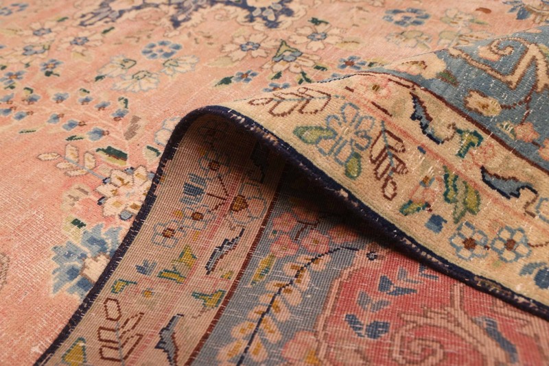 Vintage 7'6" x 11'9" Traditional Hand Knotted Vegetable Dye Wool Area Rug gallery