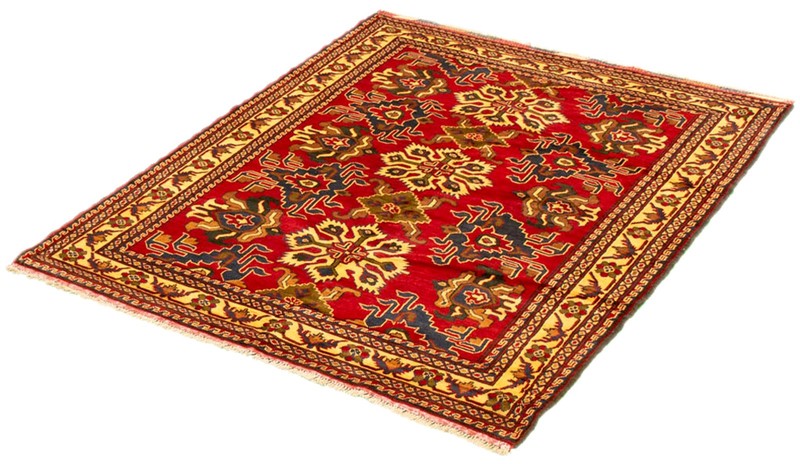 Vintage Hand-Knotted Area Rug 5'4" x 6'8" Traditional Oriental Wool Carpet gallery