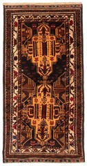 Vintage Traditional Hand-Knotted Area Rug 3’4″ x 6’5″ Oriental Wool Carpet
