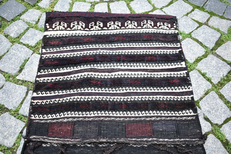 Antique Saddlebag Rug 23'' x 54'' Collector Item Tribal Completely Saddlebag Rug gallery