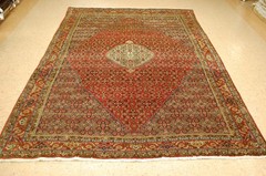 NATURAL WOOL Old Oriental Rugs,Hand Woven,knotted size Approximately 6’8″ x 9’5″