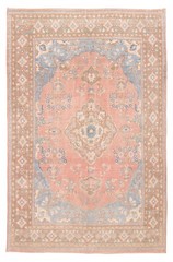 Vintage Hand-Knotted Carpet 6’11” x 10’9″ Traditional Oriental Wool Area Rug