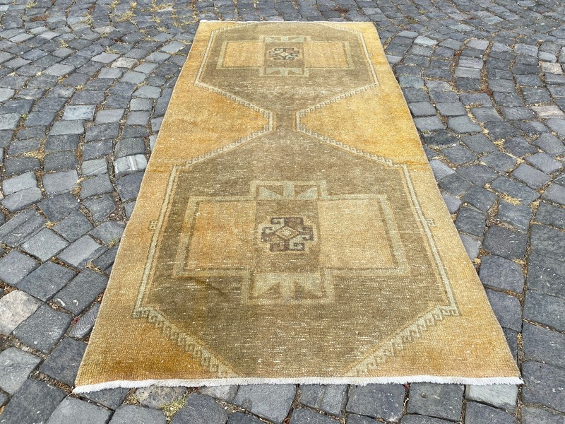 Handmade Wool Rug, Bohemian Area Rug, Turkish Vintage Rug, Home Rug,3,1 x 6,6 ft gallery