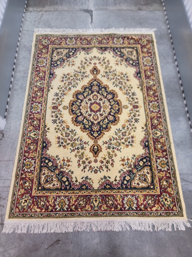 Belgium Power Loomed Rug 5 x 7 Heriz Pattern Vintage Carpet by NOVA