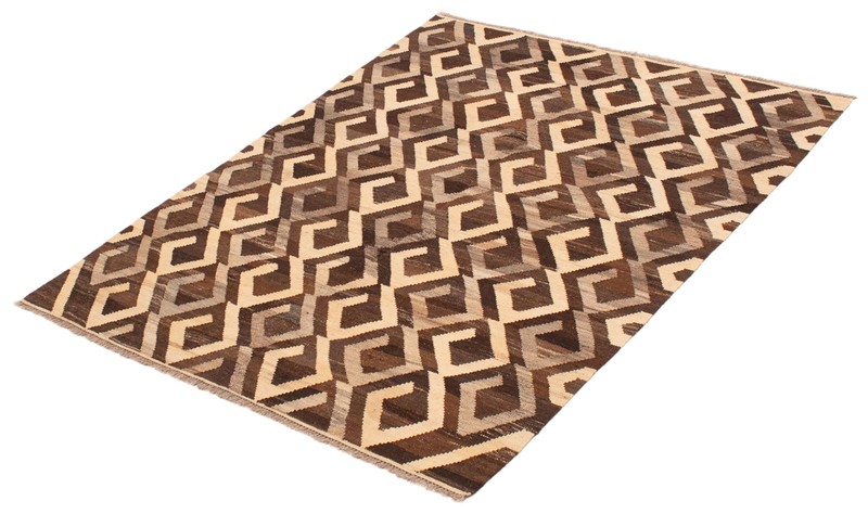 Vintage Hand Woven Area Rug 5'1" x 6'6" Traditional Wool Oriental Carpet gallery