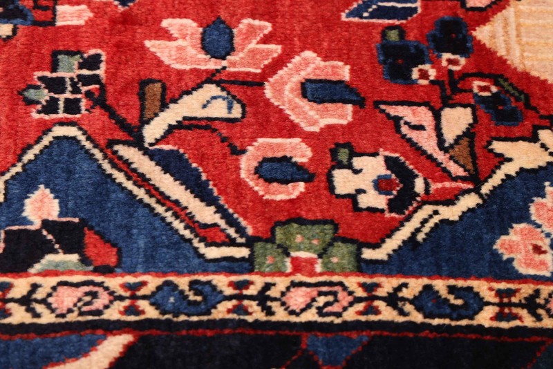 Vintage Hand-Knotted Area Rug 3'9" x 5'8" Traditional Oriental Wool Carpet gallery