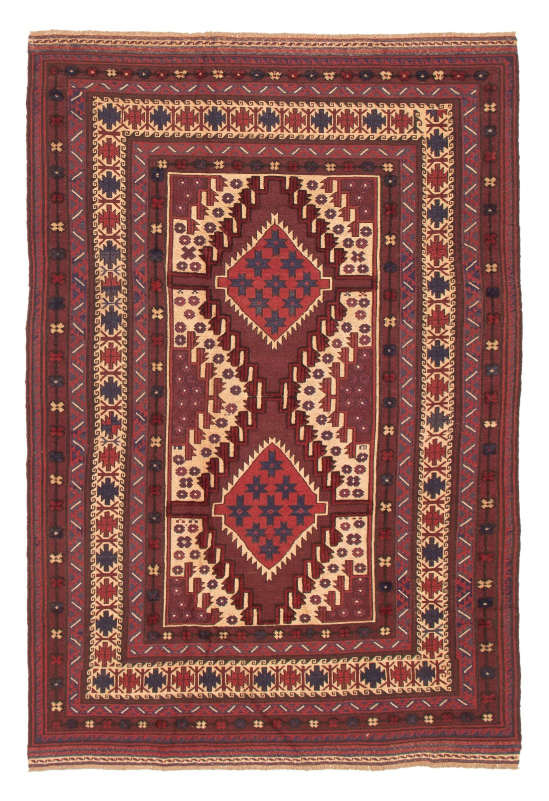 Vintage Traditional Hand-Knotted Area Rug 5'11" x 8'6" Oriental Wool Carpet gallery