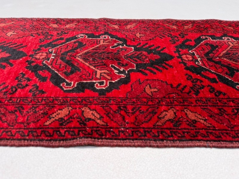 Afghan Runner Narrow 150x50 cm, Vintage Turkoman Ersari Rug 2532 gallery