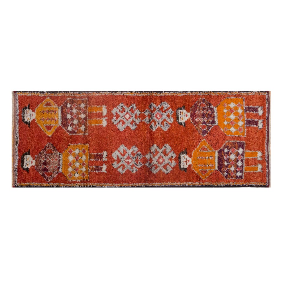 Handmade Turkish Runner 92x265 cm (3'0" x 8'8"), Vintage Wool, 60+ Years Old