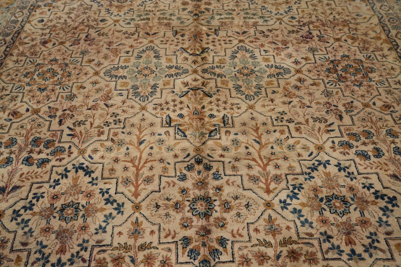 Vintage Signed Traditional Area Rug 8x12 Ft Handmade Oriental Floral Wool Carpet gallery