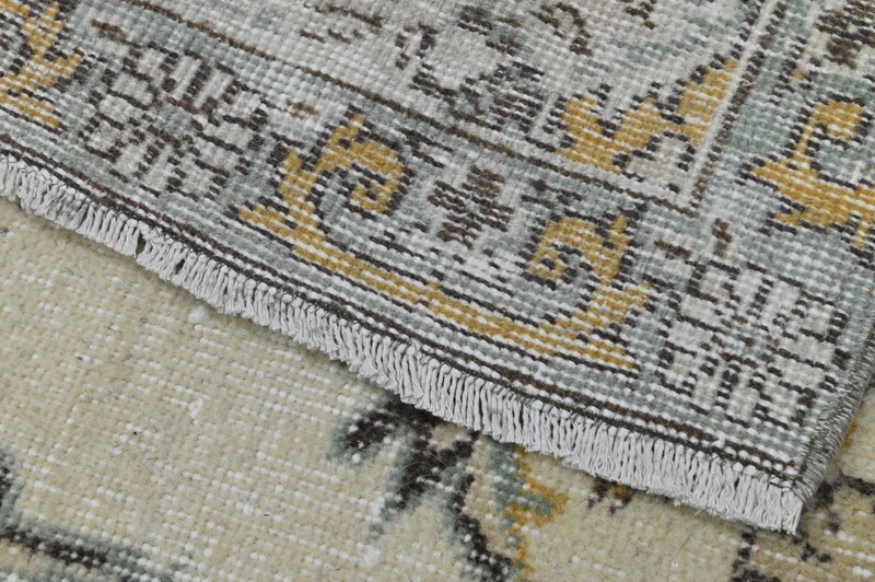 Oushak Turkish Vintage Rug 7x11 Kilim Rug Anatolian Handmade Boho Decor BEIGE gallery