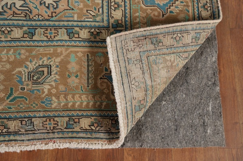 Vintage Geometric Tebriz Area Rug 10x13 Traditional Handmade Living Room Carpet gallery