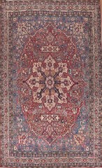 Pre-1900 Antique Vegetable Dye Ardakan 11’x16′ Area Rug Palace Size Hand-knotted