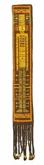 Mid Century Vintage Folk Art Swedish Textile Wall Hanging Rug Decor 161 x 21 cm