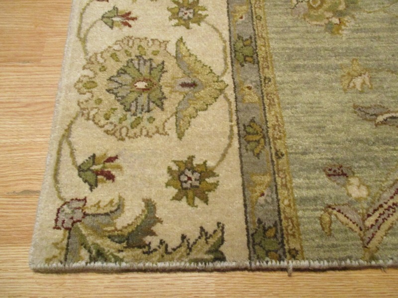 2x3 Modern Agra ABC Collection Handmade-knotted Wool Rug #19 gallery