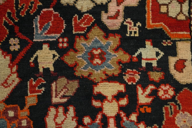 Antique Vegetable Dye Caucasian 19 ft Long Runner Handmade Wool Rug 4x19 Carpet gallery