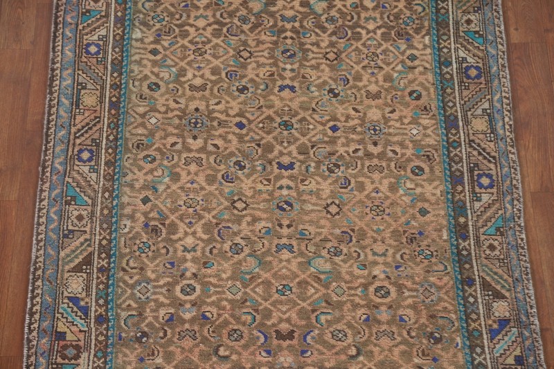 All-Over Pattern Traditional 13 ft. Runner Rug 4x13 Hand-knotted Wool gallery
