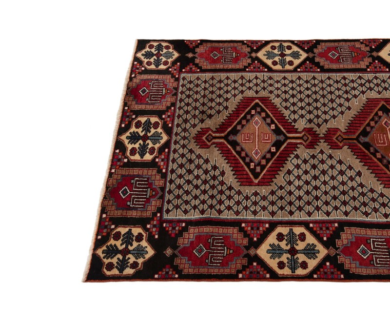 Koliai Hand Knotted Persian Rug 260 x 137cm - Nomadic, Oriental, Red, Carpet,... gallery