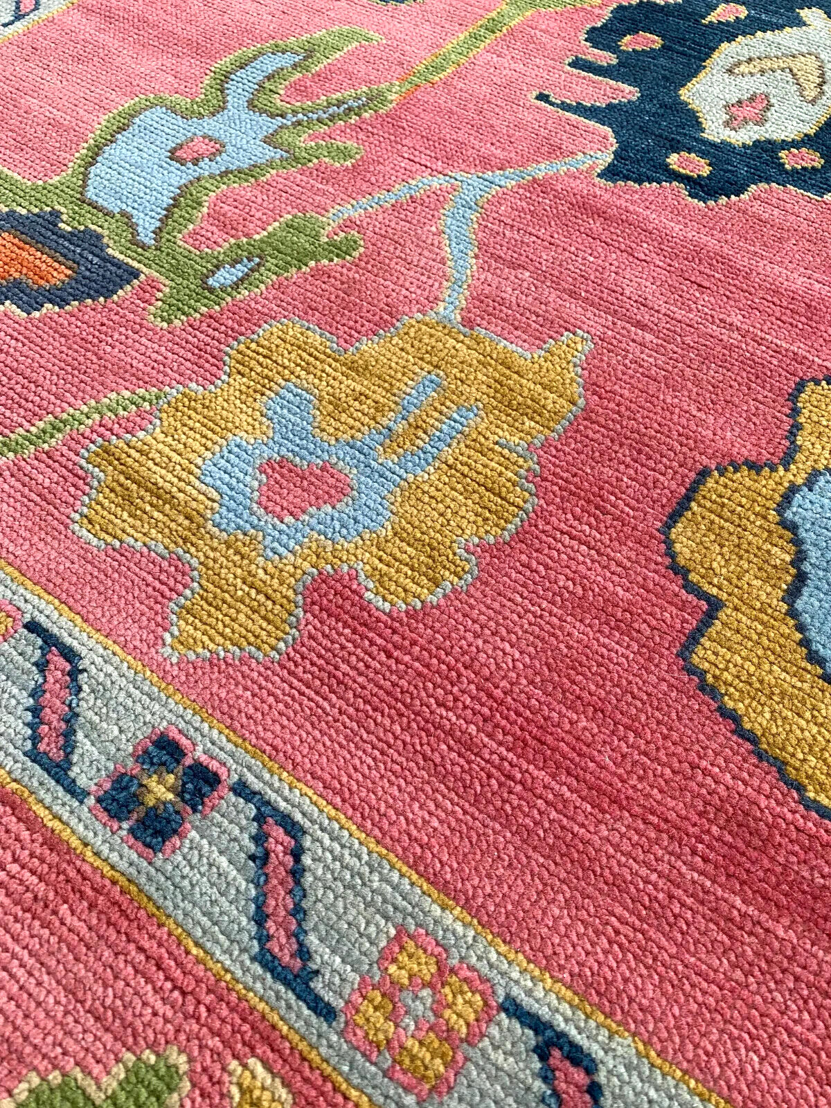 Vintage Pink Oushak Rugs Antique Handmade Turkish Home Decor Rugs For Livingroom gallery