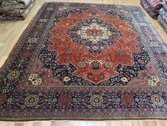 Antique Handmade Oriental Rug 326 x 245 cm Fine Kork Wool Carpet, Circa 1900.