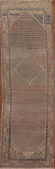 Paisley 11 ft Runner Rug 3×11 Traditional Wool Hand-knotted Vintage Pink Carpet