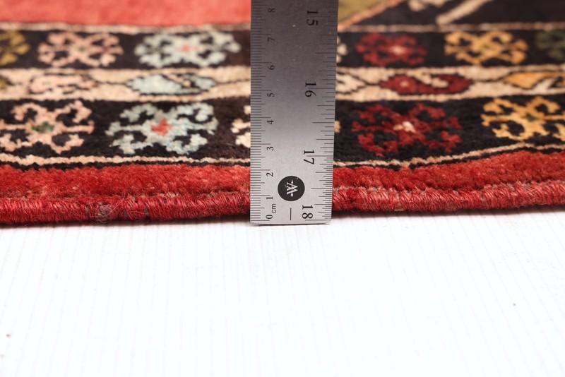Vintage Hand-knotted Runner Rug 3'8" x 9'2" Traditional Oriental Wool Carpet gallery