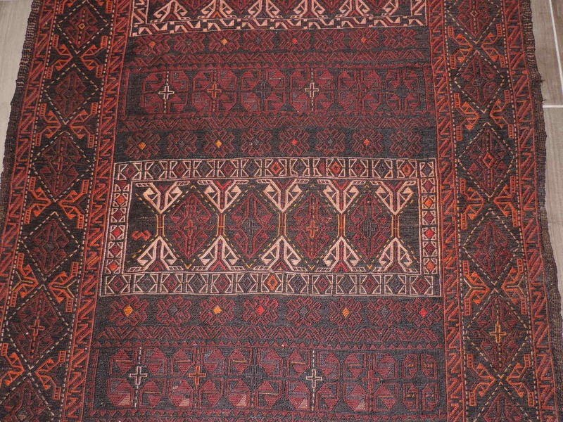 4x8ft. Handmade Sumak Kilim Wool Runner gallery