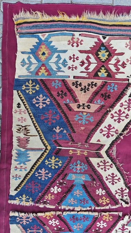 Antique Rug from 1800s, kilim rug, wool rug, handmade rug, unique rug,purple rug gallery