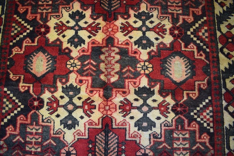 Rug. S Antique Vintage Tribal Handmade Wool Area Rug Oriental Carpet 4'5 x 6'7 gallery