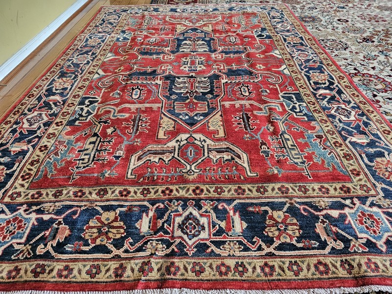 6x9 VINTAGE DESIGN TURKISH HERIZ SERAPI ANTIQUE gallery