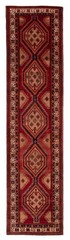 Vintage Hand-knotted Runner Rug 3’6″ x 13’7″ Traditional Oriental Wool Carpet