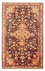 Vintage Hand-Knotted Area Rug 3’3″ x 5’2″ Traditional Oriental Wool Carpet
