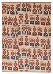 Vintage Hand Woven Turkish Carpet 6’11” x 9’8″ Traditional Wool Kilim Rug