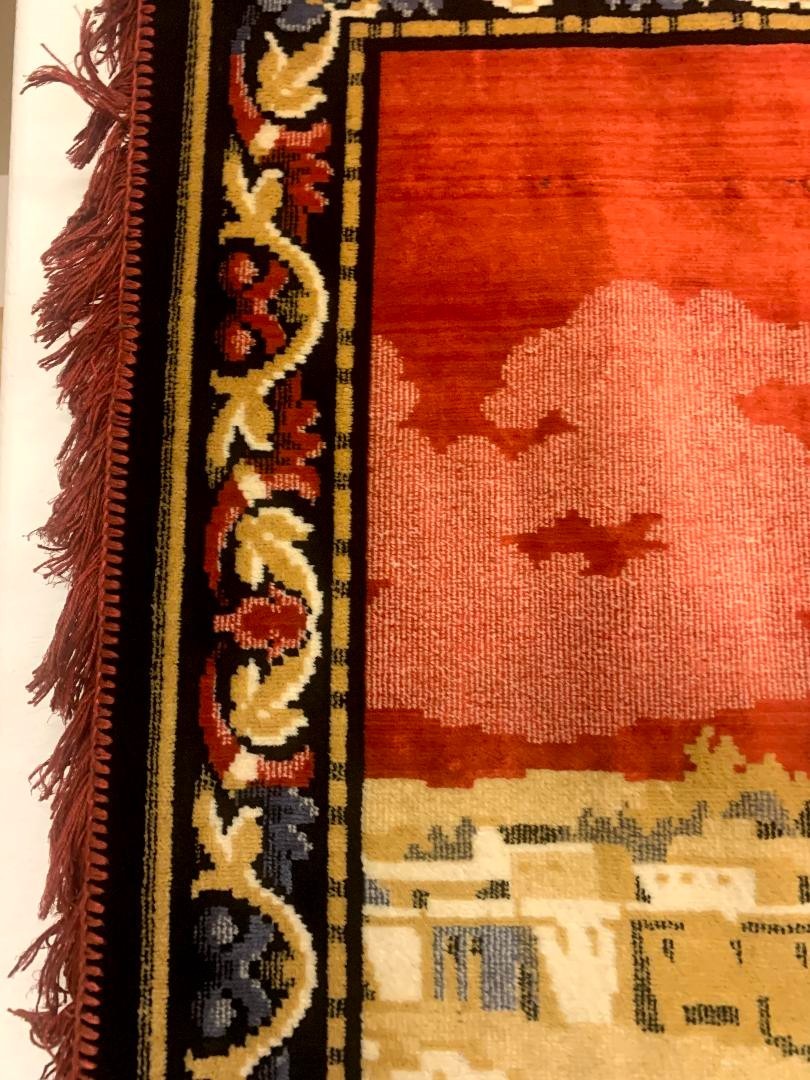 Vintage Mosque / Traveler Carpet Tapestry 50's (READ DESCRIPTION!!!) gallery