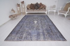Antique Pale Turkish Rugs Large Oushak Vintage Rug 6×10 Overdyed Rug Carpet 331