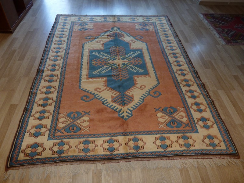 1970's Fine Antique Caucasian Kazak Handmade Rug 8Ft X 10' 7" Free Shipping gallery
