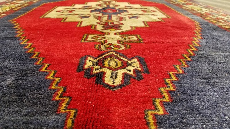 Stunning Antique 1900-1939s Natural Dye Wool Pile Tribal Area Rug 5x7ft gallery