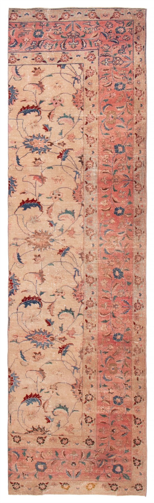 3'1" x 12'0" Vintage Hand-knotted Runner Rug Traditional Oriental Wool Carpet gallery