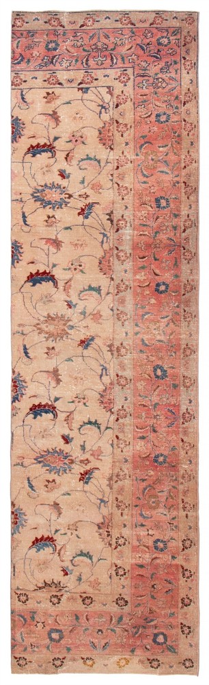 3'1" x 12'0" Vintage Hand-knotted Runner Rug Traditional Oriental Wool Carpet