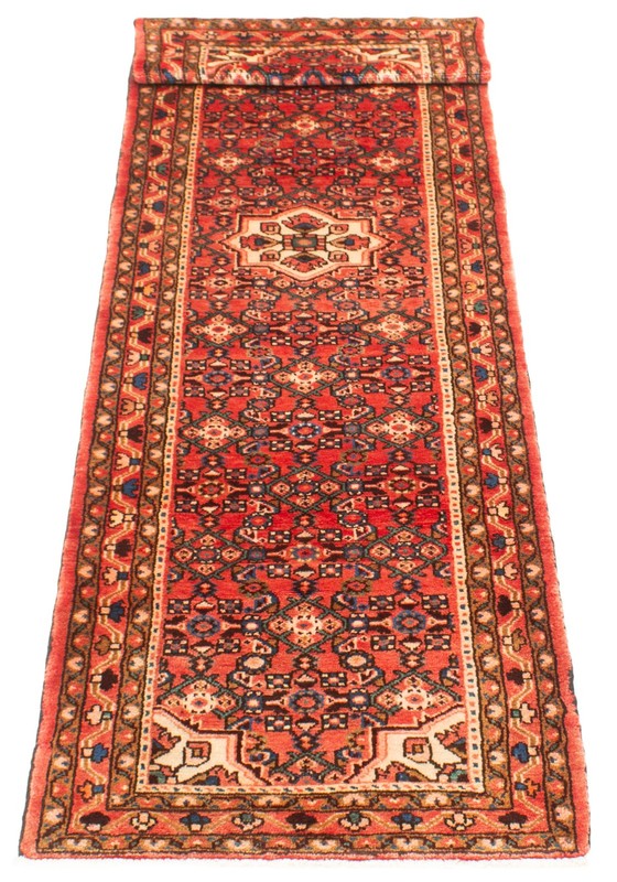 Vintage Hand-knotted Runner Rug 2'9" x 10'3" Traditional Oriental Wool Carpet gallery