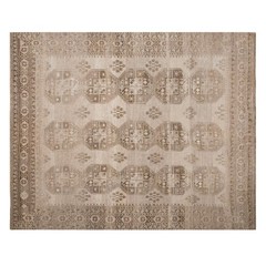 Vintage Turkish Ersarı Rug 235×285 cm (7.7×9.3 ft) | Large Area Rug | 60+ Yr