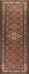 Geometric Handmade 11 ft Runner Rug 4×11 Traditional Home Decor Hallway Carpet