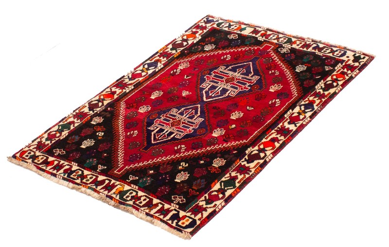 Vintage 3'7" x 5'1" Traditional Hand Knotted Vegetable Dye Wool Area Rug gallery