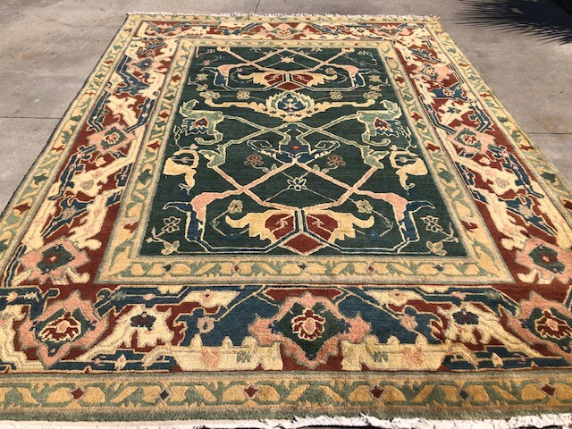 VINTAGE MODERN TIBETAN RUG BY TUFENKIAN WOOL PILE