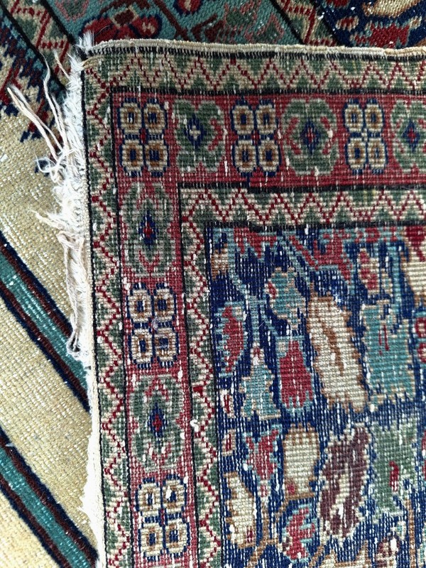 ANTIQUE ANATOLIAN TURKISH KONYA LADIK COLUMN PRAYER RUG 4 X 5 gallery